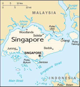 Map of Singapore